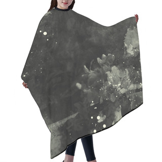 Personality  Texture From Photos Of Plants And Flowers With Paint Stains, Mixed Media Artwork  Hair Cutting Cape