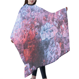 Personality  Colorful Abstract Blue, Red And Purple Glass Textured Background Hair Cutting Cape