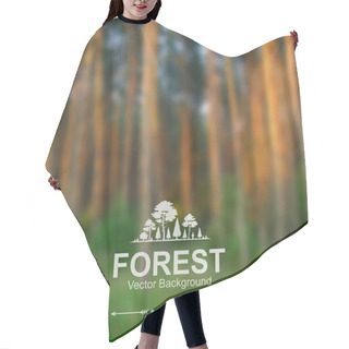 Personality  Vector Blurred Forest Background Hair Cutting Cape
