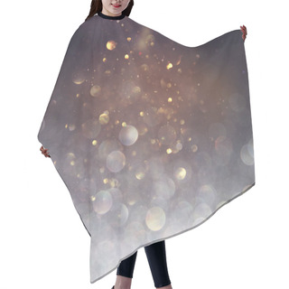 Personality  Blackground Of Abstract Glitter Lights. Blue, Gold And Black. De Focused Hair Cutting Cape