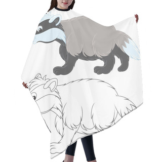 Personality  Badger Hair Cutting Cape