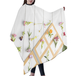 Personality  Collection Of Flowers In Notebook Hair Cutting Cape