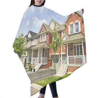 Personality  Row Of New Suburban Homes Hair Cutting Cape