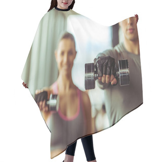Personality  People In Gym Hair Cutting Cape