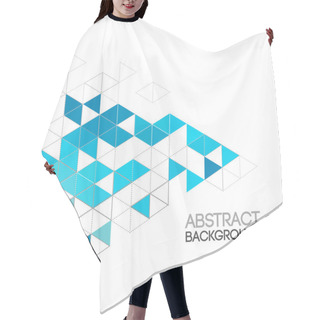 Personality  Abstract Retro Geometric Background. Template Brochure Design Hair Cutting Cape