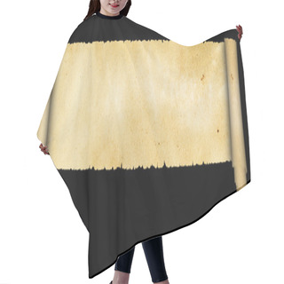 Personality  Ancient Parchment Scroll. Hair Cutting Cape
