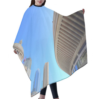 Personality  Boston Downtown Skyline At A Bright Sunny Day Hair Cutting Cape