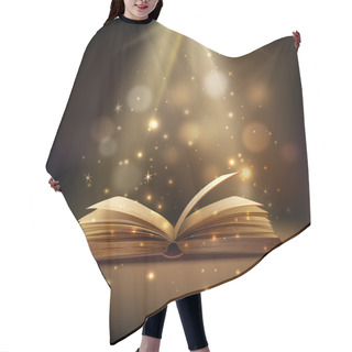Personality  Magic Book Background Hair Cutting Cape