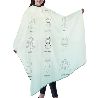 Personality  Clothing Icons Hair Cutting Cape