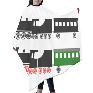 Personality  Train Icon Hair Cutting Cape