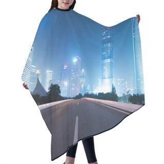 Personality  Asphalt Road And Modern City Hair Cutting Cape