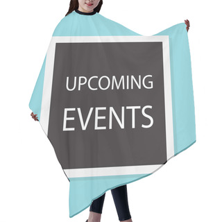Personality  Upcoming Events Concept- Vector Illustration Hair Cutting Cape
