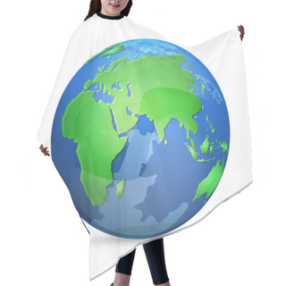 Personality  Earth Icon, Vector Design Hair Cutting Cape