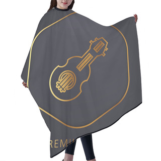 Personality  Balalaika Golden Line Premium Logo Or Icon Hair Cutting Cape