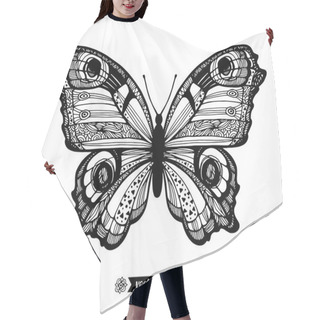 Personality  Outline Monochrome Butterfly Hair Cutting Cape