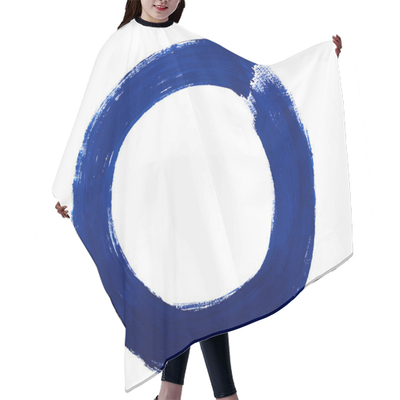Personality  Watercolor abstract circle hair cutting cape