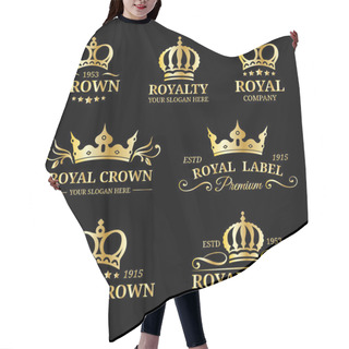 Personality  Luxury Crowns Monograms Design Hair Cutting Cape