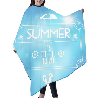 Personality  Summer  Banner Vector Illustration   Hair Cutting Cape