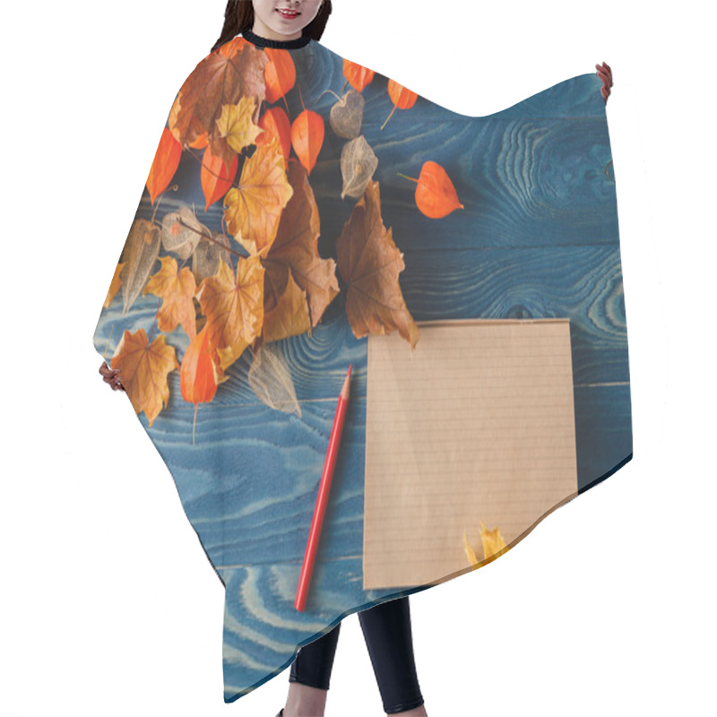 Personality  Autumn Notes On Blue Table Hair Cutting Cape