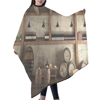 Personality  Old Wine Cellar With Bench For Tasting Hair Cutting Cape