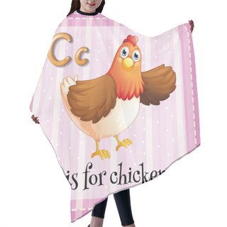 Personality  Letter C Hair Cutting Cape