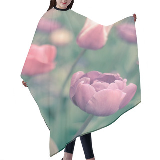 Personality  Retro Pastel Tulips Hair Cutting Cape