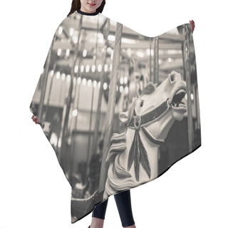 Personality  Carousel Horse Hair Cutting Cape