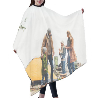 Personality  Camping Trip Hair Cutting Cape