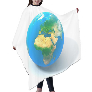 Personality  3d Realistic Globe Hair Cutting Cape