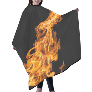 Personality  Fire Flames On Black Hair Cutting Cape