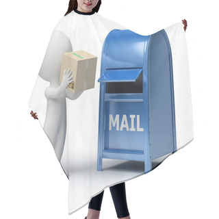 Personality  3d Small - Mailing A Package Hair Cutting Cape