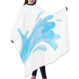 Personality  Water Wave Splash Formation Illustration Hair Cutting Cape