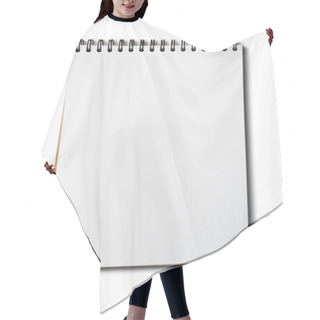 Personality  Blank White Paper Notebook Hair Cutting Cape