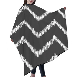 Personality  Seamless Texture With Wavy Zigzags Hair Cutting Cape