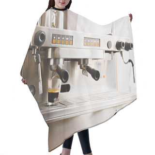 Personality  Cooking Coffee On Modern Espresso Machine Hair Cutting Cape
