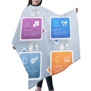 Personality  Wobbler Infographic Set Hair Cutting Cape