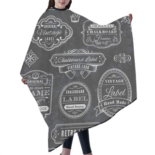 Personality  Chalkboard Labels And Decorative Elements Hair Cutting Cape