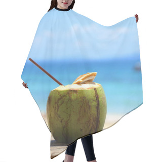 Personality  Coconut Juice On The Beach Hair Cutting Cape