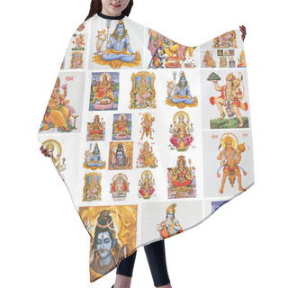 Personality  Collection Of Hindu Religious Symbols Hair Cutting Cape