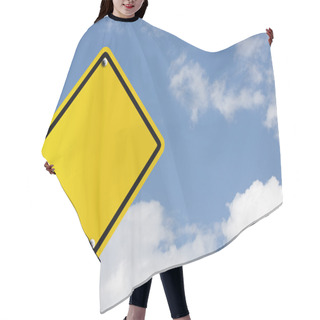 Personality  Blank Warning Hair Cutting Cape