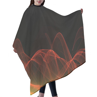 Personality   Abstract Fractal Wavy  Background - Fractal Art Hair Cutting Cape
