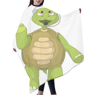 Personality  Funny Turtle. Comunication. Hair Cutting Cape