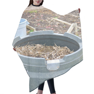 Personality  Compost Container Or Barrel Hair Cutting Cape