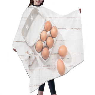 Personality  Chicken Eggs In Box Hair Cutting Cape