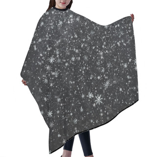 Personality  Falling Snowflakes, Snow Background Hair Cutting Cape