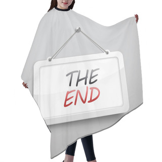 Personality  The End Hanging Sign Hair Cutting Cape