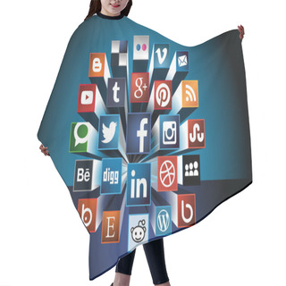 Personality  Social Media Concept 3d Composition Hair Cutting Cape