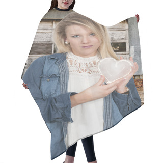 Personality  Cold Hearted Woman Hair Cutting Cape