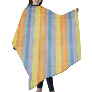 Personality  Shabby Textile Background Bright And Colorful Stripes Hair Cutting Cape