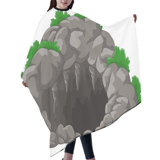 Personality  Cartoon The Cave With Stalactites Hair Cutting Cape